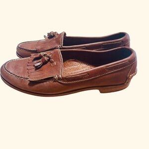G.H. Bass & Co. Men’s Vintage Weejuns Leather Loafers Tassels Brown Size 10.5 D